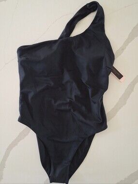 Victoria's Secret One-Shoulder Black Swimsuit